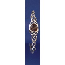 SPC 10mm ROUND AMBER CELTIC BANGLE     =