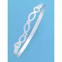 SPC 3 CUTOUT FISH CLIP BANGLE          =