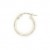 GWT 16x2mm WHITE TWIST PATTERN CREOLES