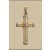 GWT 30x20mm YELLOW/WHITE FANCY CROSS