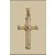 GWT 30x20mm YELLOW/WHITE FANCY CROSS