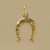 GWT HOLLOW HORSESHOE PENDANT