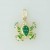 GWT ENAMELLED FROG CHARM