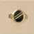 GWT 12X10mm DBLE STRIPE OVAL RING