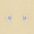 GPC 4mm CRYSTAL CUBE STUDS             =