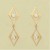 GPC CZ DIAMOND SHAPE STUDS/DIAMOND DROPS