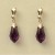 GPC CAPPED TEARDROP PURPLE CRYSTAL DROP=