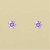 GPC 6mm LILAC CZ CLAW SET STUDS
