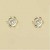 GPC 7mm CZ SET FLOWER STUDS