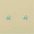 GPC 5mm CZ CLAW SET STAR STUDS-BLUE