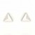 GPC WHITE 10mm CONCAVE TRIANGLE STUDS