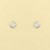 GPC WHITE GOLD 4mm CZ SET BUTTON STUD  =
