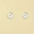 GPC WHITE GOLD 6mm RUB SET CZ STUDS    =