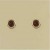 GPC 5MM GARNET RUB STUD                =
