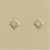 GPC 6mm SQUARE RUB SET BLUE TOPAZ STUDS