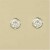 GPC WHITE GOLD 6mm CZ STUDS