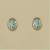 GPC 8x6mm OVAL BLUE TOPAZ STUDS