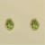 GPC 8x6mm OVAL PERIDOT STUDS