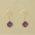 GPC CELTIC SQ.STUD/6mm AMETHYST DROP