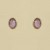GPC 7x5mm OVAL PURPLE CZ RUB SET STUDS