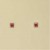 GPC 3mm SQUARE COL.CZ RUBSET STUDS-RED =