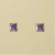 GPC 5mm SQUARE COL.CZ RUBSET STUDS-AMY =