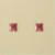 GPC 5mm SQUARE COL.CZ RUBSET STUDS-RED =