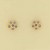 GPC 6 STONE AMETHYST SET FLOWER STUD