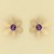 GPC AMETHYST SET FLOWER STUDS