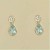 GPC TEARDROP B.TOPAZ/CZ STUDS