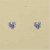 GPC 5mm HEART TANZANITE BLUE CZ STUDS