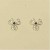 GPC ASST COL CZ 3 LEAF CLOVER STUDS