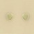 GPC 2 COLOUR TWO TONE HEART STUD