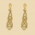 GPC CELTIC TIE SHAPE DROP EARRINGS