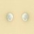 GPC WHITE TWO TONE CZ SET OVAL STUDS   =
