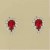 GPC ASST COLOUR TEARDROP CRYSTAL STUDS