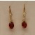 GPC 8x6mm GARNET DROPS/CONT.WIRES      =