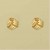GPC RIBBED FOLDED KNOT STUDS