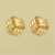 GPC RIBBED FOLDED KNOT STUDS