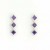 GPC WHITE 3 SQ.STONE DIA.SHAPE STUDS-AME