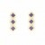GPC 3 SQ.STONE DIA.SHAPE STUDS-AMETHYST