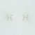 GPC 5mm SQUARE CZ CLAW SET STUDS       =