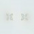 GPC 6mm SQUARE CZ CLAW SET STUDS       =