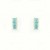 GPC 3 SQ.STONE STUDS-BLUE TOPAZ