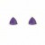 GPC WHITE TRILLION STUDS-AMETHYST