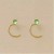 GPC 3mm FLAT CRYSTAL NOSE STUD-LT GREEN=