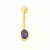 18ct AMETHYST BANANABELL