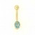 18ct BLUE TOPAZ BANANABELL
