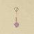 GPC 5mm PURPLE CZ RUBSET BANANABELL    =