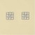 GPC 8mm 9 STONE SQUARE CZ STUDS        =